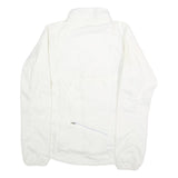 NIKE Mens White Jacket S Polyester Plain Zip Sportswear Lightweight Trail