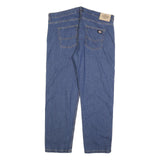 DICKIES Mens Regular Fit Blue Denim Jeans W42 L30 Zip Closure Casual Workwear