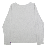 CHAMPION Womens Grey Ohio State Graphic T-Shirt XL Long Sleeve Crew Neck Cotton