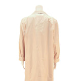 CLAUDE HAVREY Womens Beige Cotton Blend Button Jacket M Plain Classic Fit