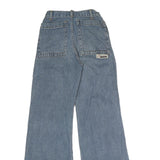 CHUANG GAO Womens Regular Blue Denim Jeans Wide-Leg Cotton Zip W22 L32