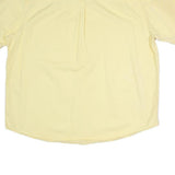PENMAN Mens Yellow Cotton Shirt XL Button Down Short Sleeve Casual Summer