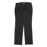 LEVI'S 505 Womens Black Regular Straight Denim Raw W29 L32 Classic Zip Jeans
