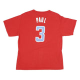 MAJESTIC Mens Red Los Angeles Clippers T-Shirt L Short Sleeve Crew Neck