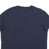 NAUTICA Mens Navy Blue & Red Graphic T-Shirt XL Short Sleeve Crew Neck