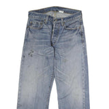 LEVI'S 501 Mens Jeans Blue Regular Straight Denim Medium W32 L27 Classic Button