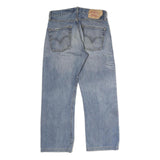 LEVI'S 501 Mens Jeans Blue Regular Straight Denim Medium W32 L27 Classic Button