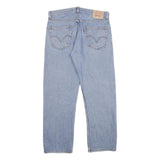 LEVI'S 505 Mens Jeans Blue Regular Straight Denim Medium W34 L30 Classic Zip
