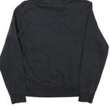 CHAMPION Womens Black Hoodie L Cotton Blend Pullover Logo Hooded Sweatshirt