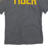 REPLAY Mens Grey & Yellow Tiger Short Sleeve Shirt S Cotton Blend Casual