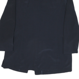 TAIFUN Womens Navy Button Jacket M Polyester Blend Plain Classic