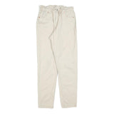 LEVI'S Boys Jeans Cream Regular Straight Denim W25 L28 Drawstring Cotton Blend