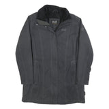 JACK WOLFSKIN Womens Black Outdoor Zip Jacket L Polyester Blend Plain Warm