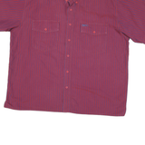 RIVERS Mens Red & Purple Striped Shirt L Button-Down Cotton Blend Casual