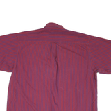 RIVERS Mens Red & Purple Striped Shirt L Button-Down Cotton Blend Casual