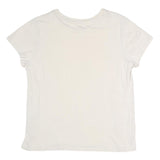 LEVI'S Womens White Graphic T-Shirt L Short Sleeve Crew Neck Casual Cotton