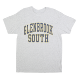 Mens Grey Glenbrook South Graphic T-Shirt L Short Sleeve Crew Neck Casual Cotton