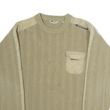 LEVI'S Mens Beige Cotton Patterned Crew Neck Basic Knit Jumper M Casual Knitwear