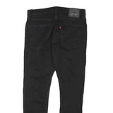 LEVI'S 512 Mens Slim Black Denim Raw W31 L27 Distressed Detail Jeans