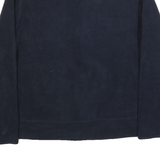 NAUTICA Mens Navy Blue Fleece Zip Jacket L Warm Casual Outdoor