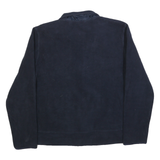 NAUTICA Mens Navy Blue Fleece Zip Jacket L Warm Casual Outdoor