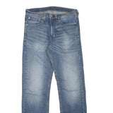 LEVI'S Mens Regular Fit Blue Denim Jeans W29 L30 Cotton Blend Zip Pocket