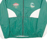 RUSSELL ATHLETIC Mens Green & White Diamond San Francisco Bowl Nylon Jacket XL
