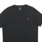 POLO RALPH LAUREN Mens Black & Red Classic T-Shirt M Short Sleeve Crew Neck