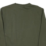 PUMA Mens Green Crew Neck M Cotton Blend Sweatshirt Pullover Logo