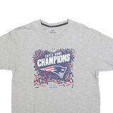 FANATICS Mens Grey Super Bowl Champions Graphic T-Shirt L Short Sleeve Crew Neck