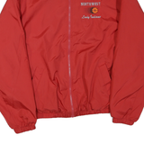 AUGUSTA Mens Red Lady Indians Track Jacket L Polyester Plain Zip Lightweight