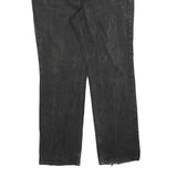 LEVI'S Mens Black Regular Fit Straight Denim Jeans W38 L32 Classic Zip Closure