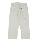 LEE Mens Cotton Blend White Regular Straight Trousers W24 L28 Classic Fit Zip