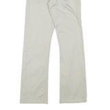 LEE Mens Cotton Blend White Regular Straight Trousers W24 L28 Classic Fit Zip