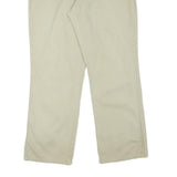 DICKIES Womens Cotton Blend Beige Regular Straight Trousers W35 L30 Workwear Zip