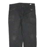 DICKIES Mens Jeans Black Regular Straight Denim W38 L34 Workwear Zip Closure
