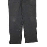 DICKIES Mens Jeans Black Regular Straight Denim W38 L34 Workwear Zip Closure