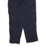 CARHARTT Mens Cotton Blend Navy Relaxed Straight Trousers W32 L32 Workwear Pants