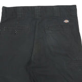 DICKIES Mens Shorts Black Casual S W30 Workwear Durable Polyester Blend