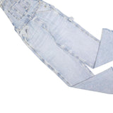 STRADIVARIOUS Womens Blue Denim Classic Cotton Blend Dungarees UK 6 W26 L30