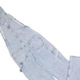 STRADIVARIOUS Womens Blue Denim Classic Cotton Blend Dungarees UK 6 W26 L30