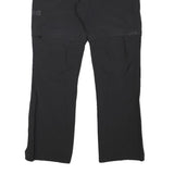 MILLET Womens Black Regular Fit Straight Trousers W32 L30 Outdoor Zip Closure