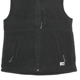 THE NORTH FACE Womens Black Zip Jacket S Polyester Fleece Outdoor Warm Vest