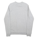 ADIDAS Mens Grey Cotton Blend Crew Neck M Sweatshirt Pullover Logo Print