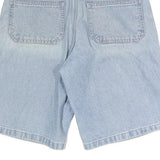EDWIN Womens Light Blue Denim Casual Shorts S W27 Relaxed Fit