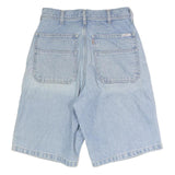 EDWIN Womens Light Blue Denim Casual Shorts S W27 Relaxed Fit