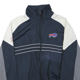 NFL Mens Navy White Grey Zip Jacket XL Polyester Blend Plain Sportswear Track