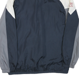 NFL Mens Navy White Grey Zip Jacket XL Polyester Blend Plain Sportswear Track