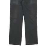 DICKIES Mens Cotton Blend Black Regular Straight Trousers W32 L30 Workwear Zip