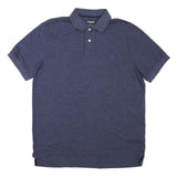 CHAPS Mens Blue Polo Shirt Short Sleeve Plain L Casual Classic Style